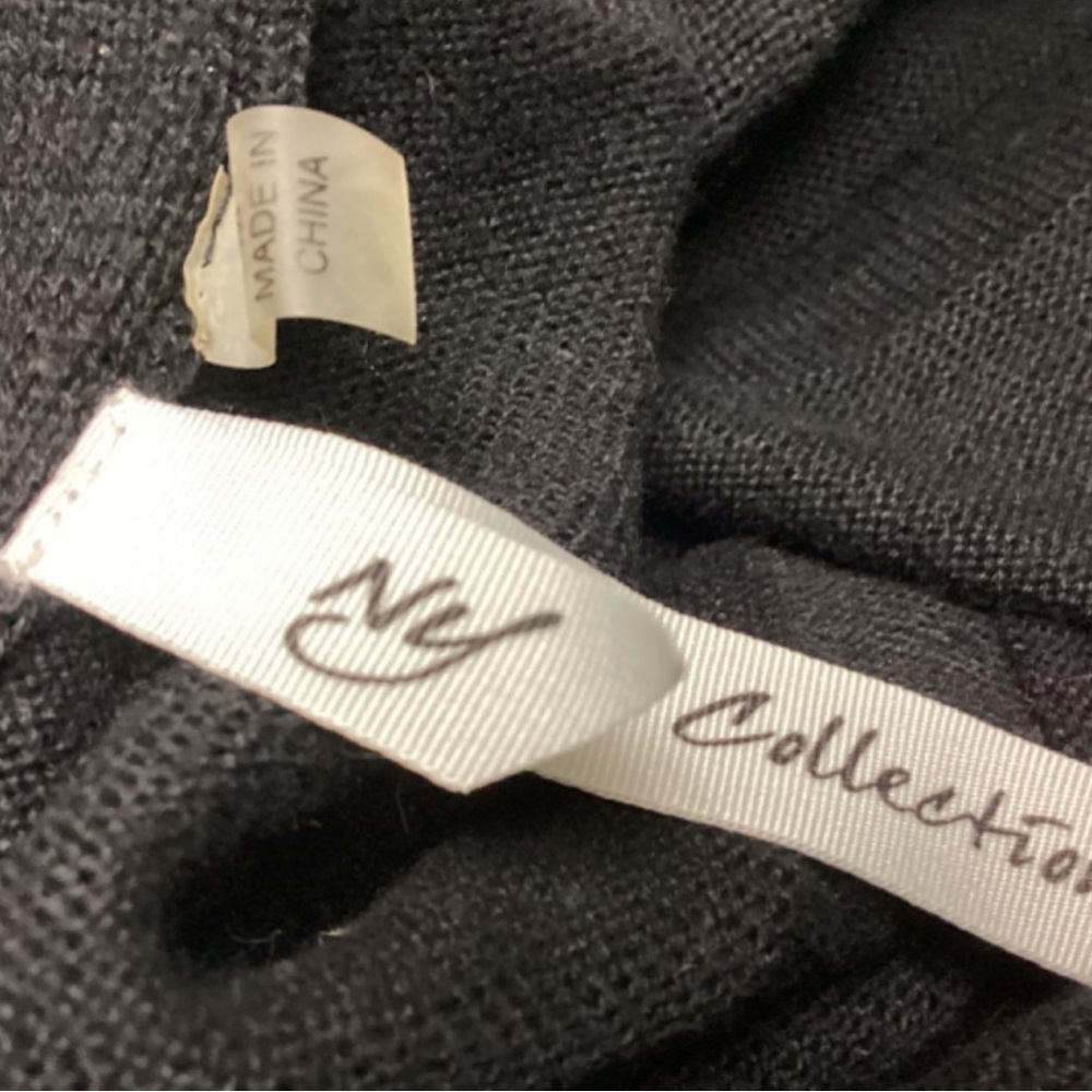 Vintage Rare Brass Riveted Slightly Flared Knit Mermaid Black Skirt - Picture 8 of 8